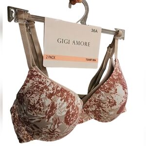 T-shirt Bra 2 For 1 Pack,Size 36A